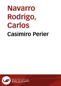 Portada:Casimiro Perier