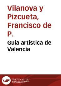 Portada:Guía artística de Valencia