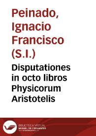 Portada:Disputationes in octo libros Physicorum Aristotelis