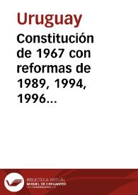 Portada:Constitución de 1967 con reformas de 1989, 1994, 1996 y 2004
