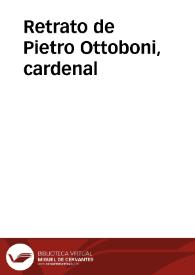 Portada:Retrato de Pietro Ottoboni, cardenal