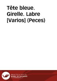 Portada:Tête bleue. Girelle. Labre [Varios] (Peces)