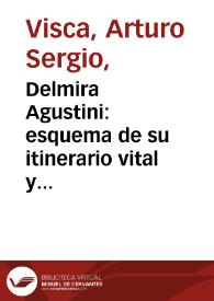 Portada:Delmira Agustini: esquema de su itinerario vital y lírico / Arturo Sergio Visca