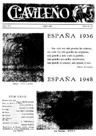 Portada:Año I, núm. 2, agosto de 1948