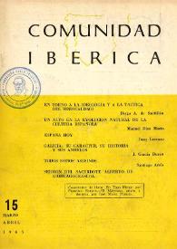 Portada:Año III, núm. 15, marzo-abril 1965