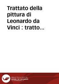 Portada:Trattato della pittura di Leonardo da Vinci : tratto da un codice della Biblioteca Vaticana...