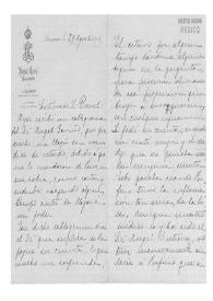 Portada:[Carta de Carmen Romero Rubio de Díaz a Enrique Danel en México. Lausanne (Suiza), 29 de agosto de 1911]