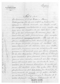 Portada:[Copia de una carta de Enrique Danel a Carmen Romero Rubio de Díaz en París. México, 6 de febrero de 1919]