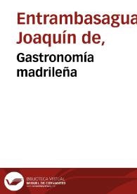 Portada:Gastronomía madrileña