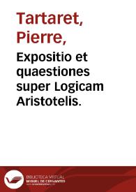Portada:Expositio et quaestiones super Logicam Aristotelis.