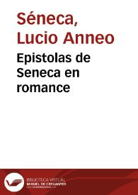 Portada:Epistolas de Seneca en romance