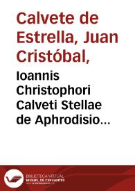 Portada:Ioannis Christophori Calveti Stellae de Aphrodisio expugnato, quod vulgo Aphricam vocant, Commentarius
