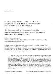 Portada:El extranjero de las mil caras. Su representación en las literaturas del Caribe y sus diásporas / Mireya Fernández Merino