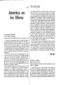 Portada:Cuadernos hispanoamericanos, núm. 487 (enero 1991). América en los libros / B.M., Rodolfo Alonso y J. M.