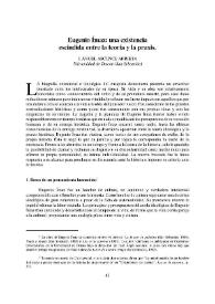 Portada:Eugenio Ímaz: una existencia escindida entre la teoría y la praxis / José Ángel Ascuence Arrieta