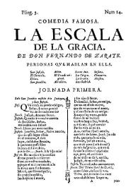 Portada:La escala de la gracia [1734] / don Fernando de Zarate