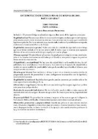 Portada:Anteproyecto de Código Penal de Bolivia de 2009