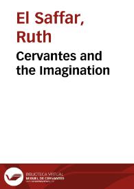 Portada:Cervantes and the Imagination / Ruth El Saffar