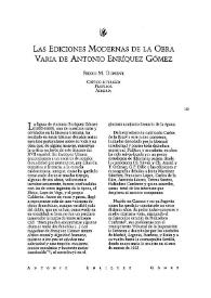 Portada:Las ediciones modernas de la obra varia de Antonio Enríquez Gómez / Pedro M. Domene