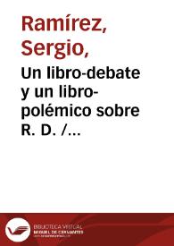 Portada:Un libro-debate y un libro-polémico sobre R. D. / Sergio Ramírez