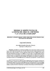 Portada:Medidas de acción positiva en la escena del siglo XX: José Ruibal y la tutela de la igualdad / Raquel García-Pascual