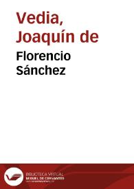 Portada:Florencio Sánchez / Joaquín de Vedia