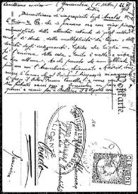 Portada:Tarjeta postal de Arturo a Rafael Altamira. Gmunden (Austria), 22 de junio de 1908