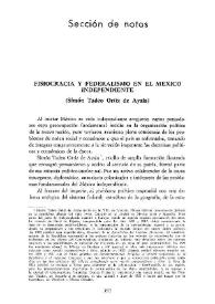 Portada:Fisiocracia y federalismo en la América Latina (Simón Tadeo Ortiz de Ayala) / Marcelo Bitart Letayf