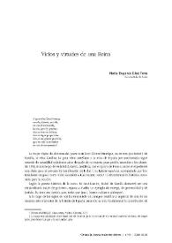 Portada:Vicios y virtudes de una Reina / María Eugenia Díaz Tena