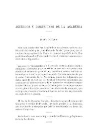 Portada:Noticias. Boletín de la Real Academia de la Historia, tomo 2 (1882). Cuaderno II. Acuerdos y discusiones de la Academia