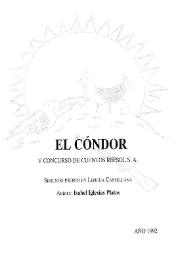 Portada:El cóndor / Isabel Iglesias Platas