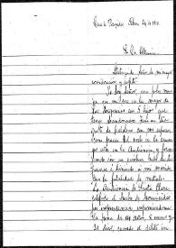 Portada:Carta de Margarita García y Ocampo a Rafael Altamira. Casa de Recogidas, 24 de febrero de 1910