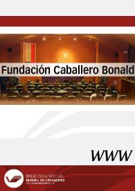 Portada:Fundación Caballero Bonald