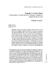 Portada:Comentarios a "El saber del error. Filosofía y Tragedia en Sófocles", de Rocío Orsi / Guillermo Lariguet