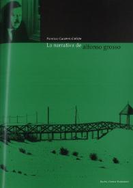 Portada:La narrativa de Alfonso Grosso / Francisco Gutiérrez Carbajo