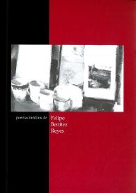 Portada:Poemas inéditos / de Felipe Benítez Reyes