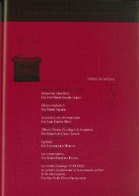 Portada:Campo de Agramante: revista de literatura. Núm. 6 (otoño 2006). Notas de lectura