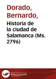 Portada:Historia de la ciudad de Salamanca (Ms. 2796)