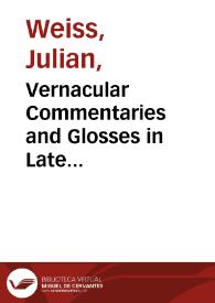 Portada:Vernacular Commentaries and Glosses in Late Medieval Castile, I: A Checklist of Castilian Authors / Julian Weiss