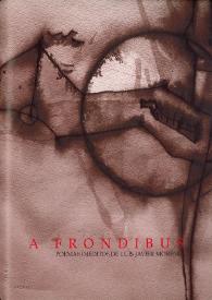 Portada:"A Frondibus" Poemas inéditos de Luis Javier Moreno
