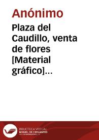 Portada:Plaza del Caudillo, venta de flores [Material gráfico] = Place du Caudillo, vente de fleurs = Caudillo Square, Sale of flowers : Valencia