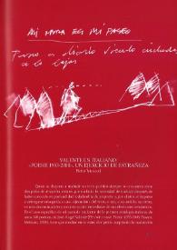 Portada:Valente en italiano: \"Poesie 1953-2000\", un ejercicio de extrañeza / Pietro Taravacci