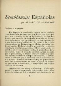 Portada:Semblanzas españolas: Castelar, Salmerón, Pi i Margall / Álvaro de Albornoz