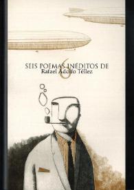 Portada:Seis poemas inéditos de Rafael Adolfo Téllez
