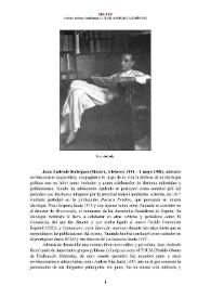 Portada:Juan Andrade Rodríguez (Madrid, 1898-1981) [Semblanza] / Cristina Suárez Toledano