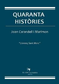 Portada:Quaranta històries / Joan Carandell i Marimon