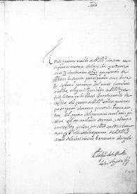 Portada:Carta de Juan de Palafox a S. M. anunciándole el envío de varias cartas. Puebla de los Ángeles, 1640