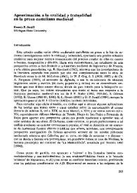 Portada:Aproximación a la oralidad y textualidad en la prosa castellana medieval  / Dennis P. Seniff