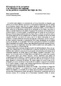 Portada:El lenguaje de la conquista y la conquista del lenguaje en las poéticas españolas del Siglo de Oro  / Mary Gaylord Randel