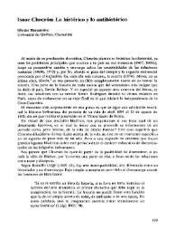 Portada:Isaac Chocrón: lo histórico y lo antihistórico  / Gleider Hernández 